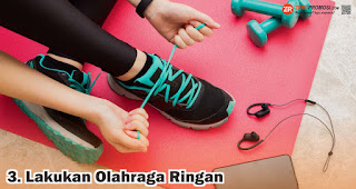 Lakukan Olahraga Ringan merupakan salah satu tips dapatkan tubuh ideal saat puasa