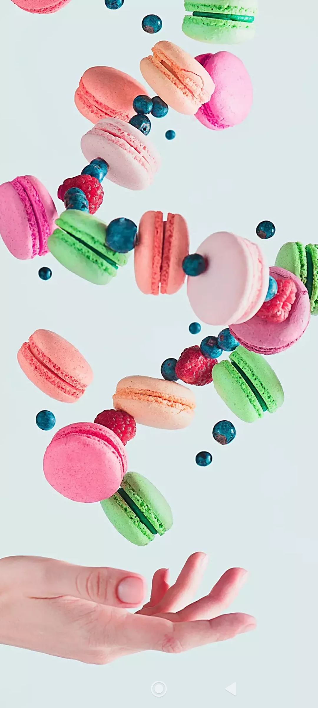 صورة خلفية للجوال قطع حلوى