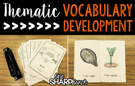 Do your student struggle with learning new vocabulary words?  Check out these tips for building vocabulary and making abstract words more concrete!  Plus, there are a variety of pumpkin ideas perfect for pumpkin week, like this life cycle of a pumpkin emergent reader!
