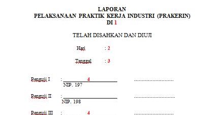 Cara Membuat Halaman Pengesahan Pada Laporan PKL  Cara 