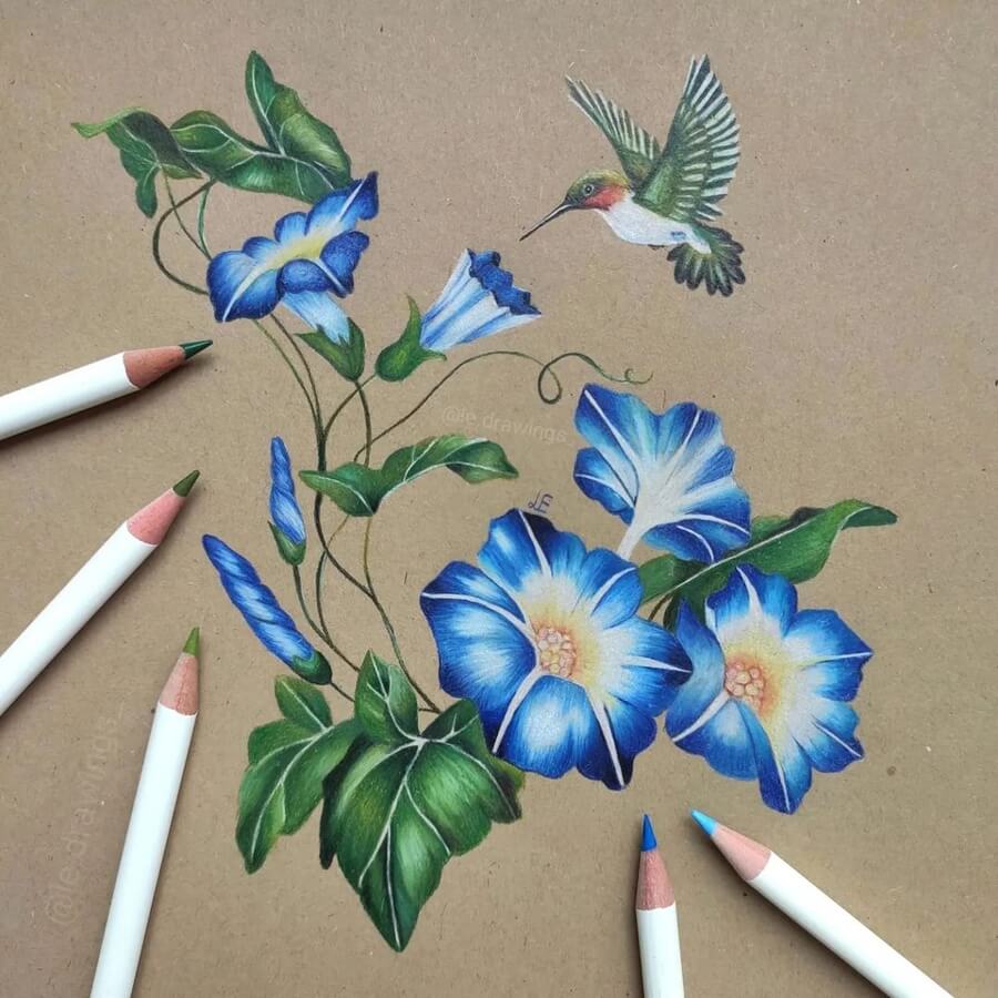 01-Hummingbird-and-blue-flowers-Leo-www-designstack-co