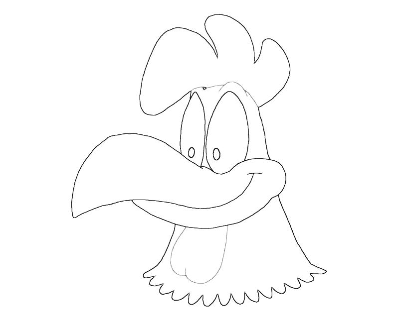 printable-foghorn-head-coloring-pages