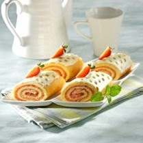 CHEESE AND STRAWBERRY ROULADE 200213rmn resepmasakannusantara