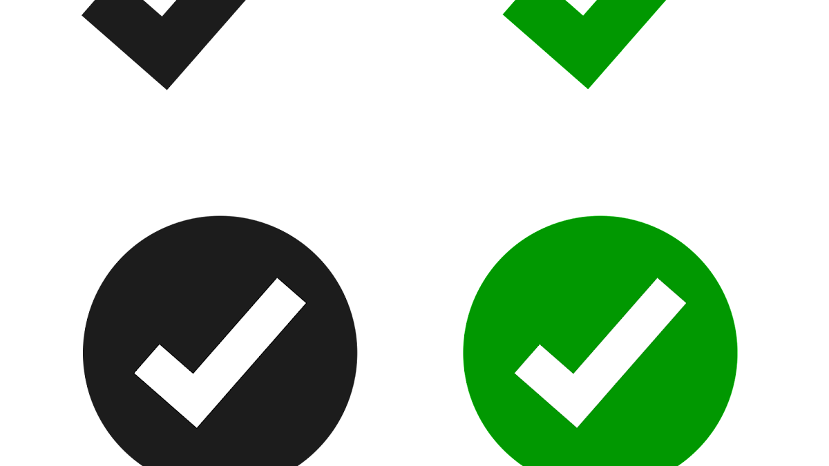 Positive check mark Icons Free Vector Download PNG