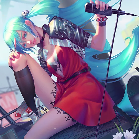 Punk Rock Miku Wallpaper Engine