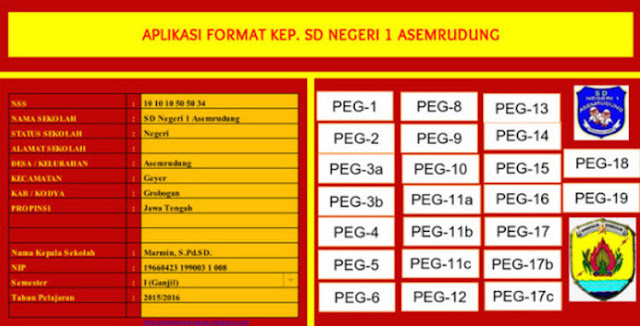 Aplikasi Administrasi Kepala Sekolah SD Terlengkap