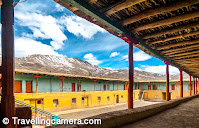 Now that we are sharing about different Monasteries of Spiti Valley, one of the beautifully located Monastery is the one in Kaumik which is at quite a high altitude and surrounded by dry, high and snow covered mountains. Reaching this place it little tricky as road is not very good and if weather is not good, it gets little more difficult. Especially when snow is around the road and it creates slush all around. This blogpost shares more about the monastery, some tips around exploring areas around it. 