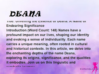 meaning of the name "DEANA"