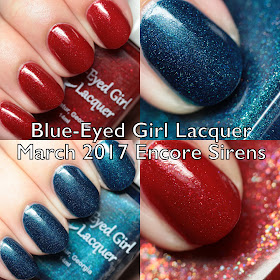 Blue-Eyed Girl Lacquer March 2017 Encore Sirens