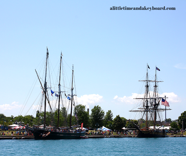   The S/V Denis Sullivan and U.S. Brig Niagara in port in Kenosha for Kenosha Tall Ships