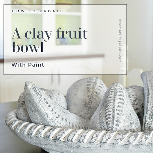 An Easy Update To An 80's Clay Mexican Fruit Bowl