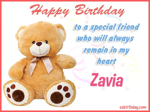 Zavia Happy birthday friends always