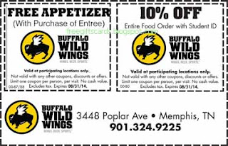 Free Printable Buffalo Wild Wings Coupons