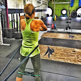 squats with resistance bands