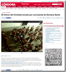 El himno del Córdoba tocado por una banda de Semana Santa   Deportes   Diario Córdoba 24-11-14