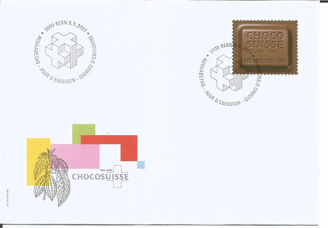 Choco Suisse Helvetia FDC