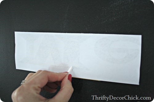 transferring image to chalkboard