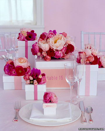 Table centerpiece via Martha Stewart