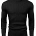 NORTHWIND Men's High Turtle Neck Cotton T-Shirt