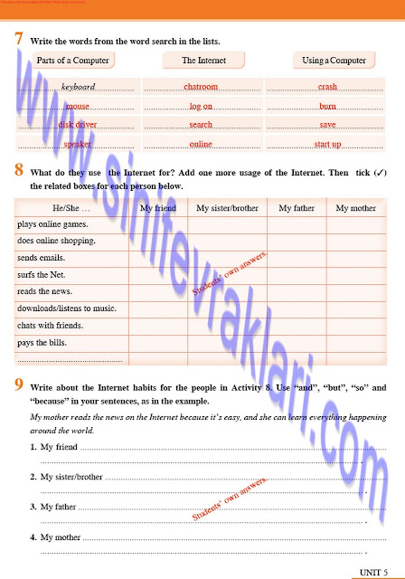 8. Sınıf Tutku Yayınları İngilizce Çalışma Kitabı Cevapları Sayfa 33