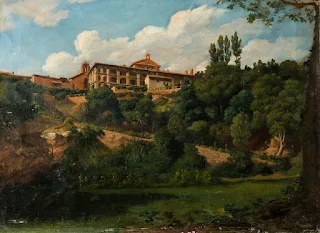 Vista posterior del monasterio de Piedra de Joaquín Espalter y Rull