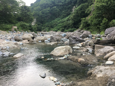 河原の湯 露天風呂の跡