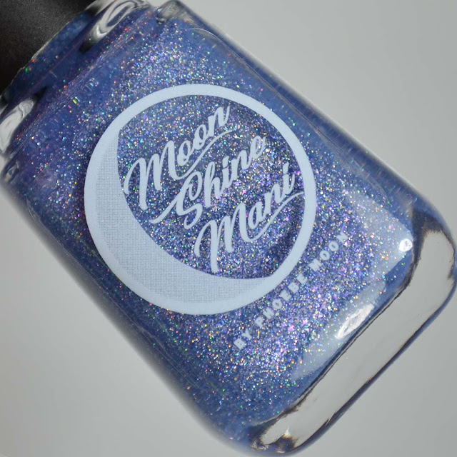 periwinkle holo nail polish in a bottle