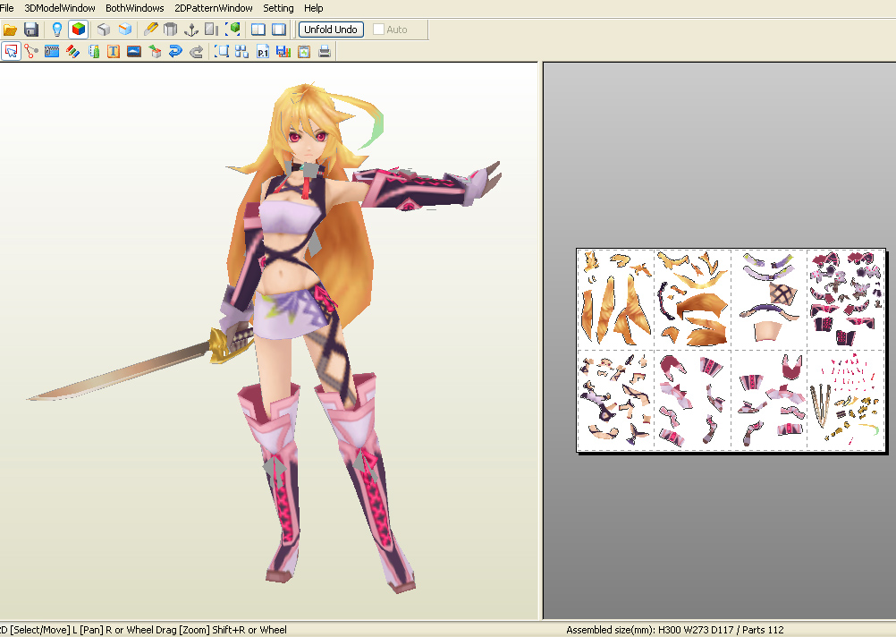 Tales of Xillia Papercraft Milla Maxwell