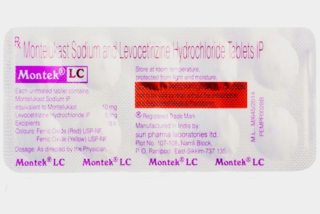 Montek LC Tablet : Uses, View, Side Effect, Details.....