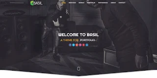 Basil portfolio blogger template