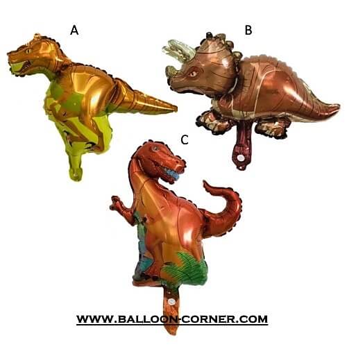 Balon Foil Seri Dinosaurus Mini