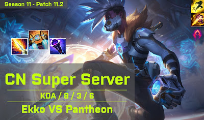 Ekko JG vs Pantheon - CN Super Server 11.2