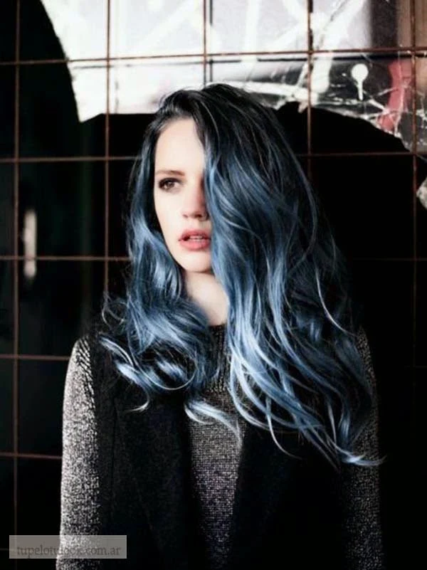 color de pelo 2015 azul