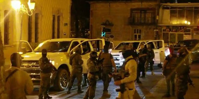7 Camionetas que aparecieron en Video del CJNG alardeando de su llegada a Zacatecas aseguradas y 2 Sicarios Sicarios son abatidos tras enfrentamiento con Guardia Nacional