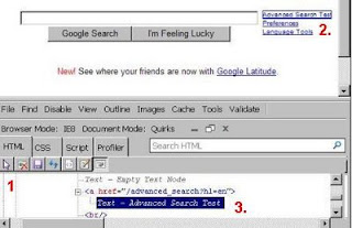 Select element by click