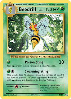 Beedrill Evolutions Pokemon Card