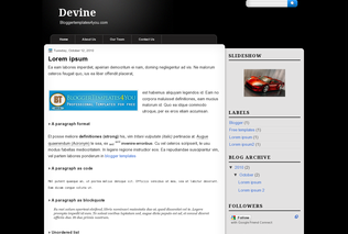 Devine Blogger Template