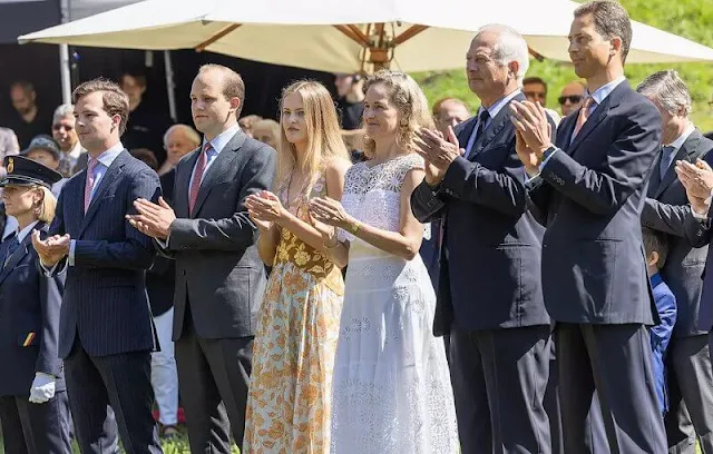 Prince Hans-Adam, Hereditary Prince Alois, Hereditary Princess Sophie, Prince Joseph Wenzel and Princess Marie-Caroline