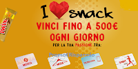 Logo I Love snack : in palio 118 voucher fino a 500€ per beni o servizi ! Anticipazione