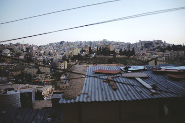 Amman - en montant vers la citadelle