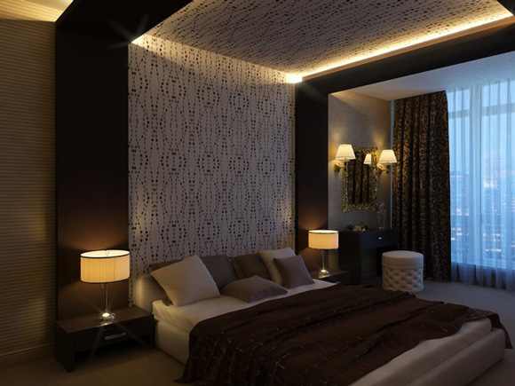 Modern pop false ceiling designs for bedroom interior 2014
