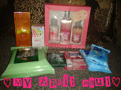 Lotus Herbals Sunblock SPF 90, The Body Shop Tea Tree Blotting Paper and Cleansing Wipes, Nivea Fruity Shine Cherry, The Body Shop Love Etc India