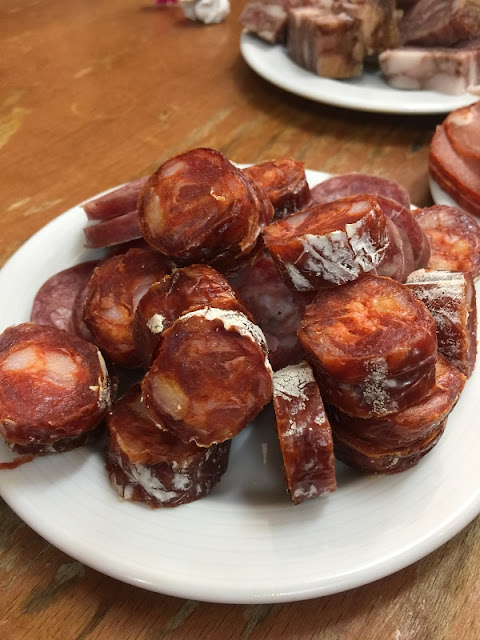 Plato de chorizo de la bodega Fila el labrador