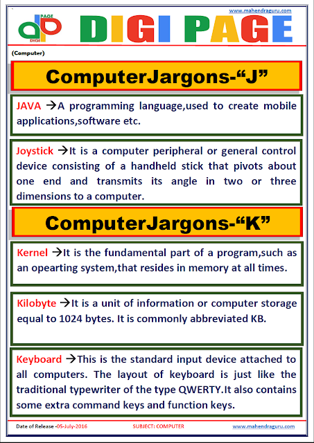 Digi Page - Computer Jargons