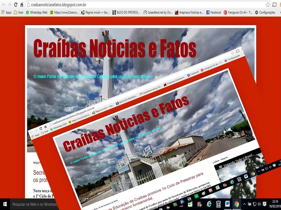 Craíbas Noticias e Fatos - Faça a sua publicidade pelo WhatsApp 82 9 9654 3341