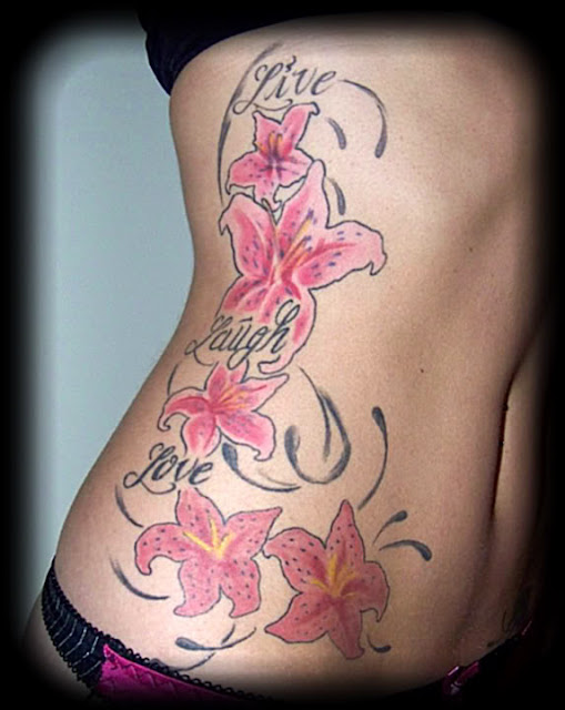 Flower Name Tattoo For Women