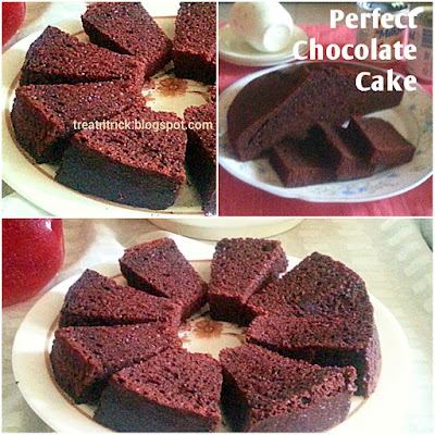 Perfect Chocolate Cake Recipe @ treatntricl.blogspot.com