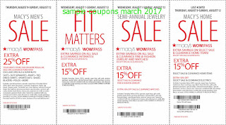 Macy's coupons march 2017