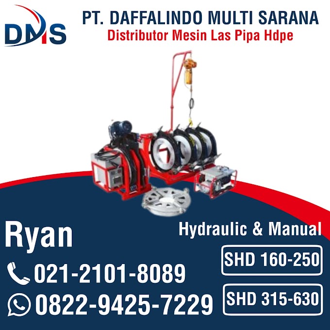 Mesin Las Pipa Hdpe Hydraulic & Manual Shd 450 | PT. Daffalindo Multi Sarana