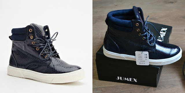 Mock Crock Contrast High Top Trainers